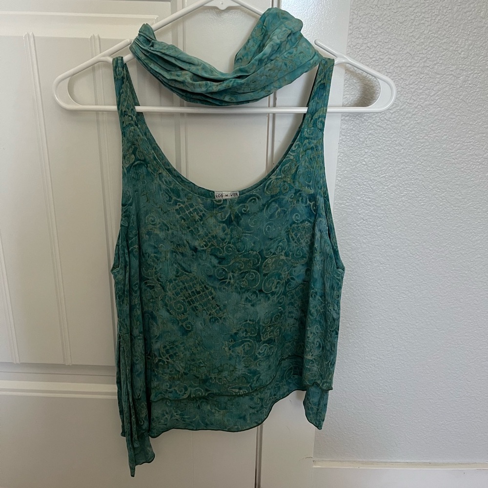 2000's Boho Top w/ Matching Headband Size M